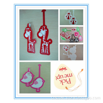 Plastic Hang Tag, Luggage Tag, Cloth Tag with Tailor Made in Size and Printing